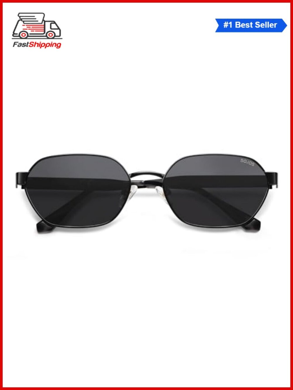 ✨ SOJOS Polarized Hexagon Sunglasses Unisex UV400 Retro Trendy